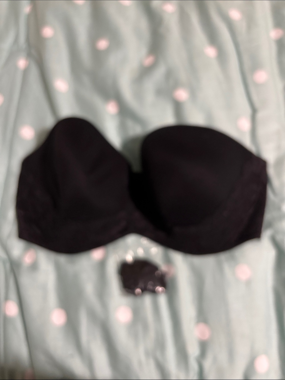 Victoria's Secret Black Strapless Smooth Bandeau Bra